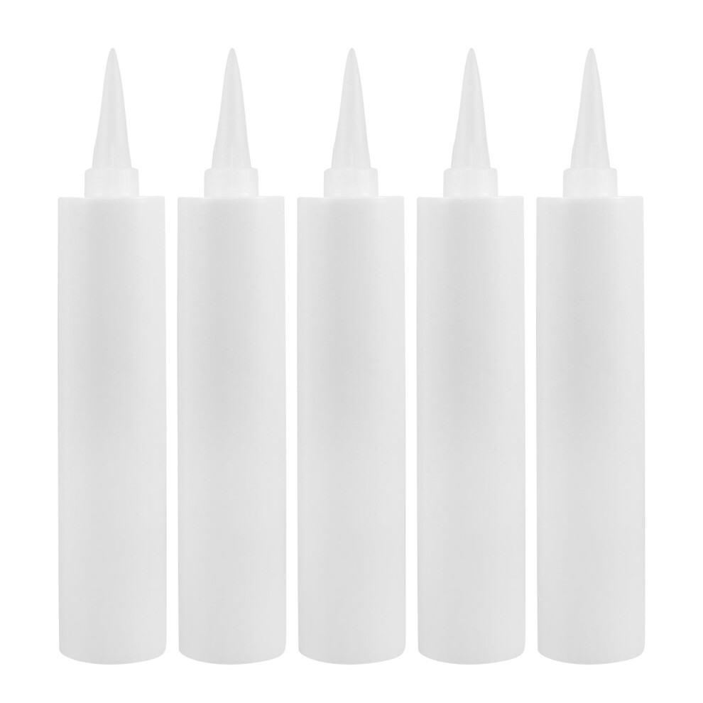 5Pcs 330Ml Refillable Caulk Tube Empty Reusable Caulking Tube For Grout And Sealant Fillable Plastic Caulking Containers 9340258191282