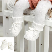 Baskets bébé, bottines en maille douce avec nœud, adorables premières chaussures, chaussettes d'hiver chaudes pour tout-petits, garçons et filles