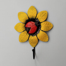 Decorative Iron Flower Wall Hooks for Coats, Hats, Towels – Compatible with Home, Office & Bedroom Décor