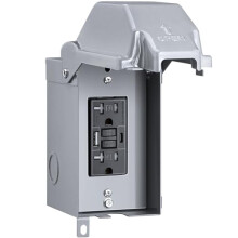 Boîtier de prise extérieure GFCI avec USB-C/A20A WRTR étanche à la pluie3R
