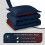 Twin Comforter Set Red Navy 2-Piece 66x92 in 6