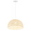 Pendant Light with Paper Rope Shade and Adjustable Wire 1