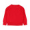 Gebreide babytrui, effen rood, 3 jaar 1