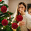 Conjunto de 6 bolas de Natal vermelhas aveludadas, 8 cm (3,15 polegadas) 5