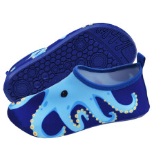 Girl Versatile Sneakers Cartoon Octopus Print Outdoor Beach Shoes Snorkeling Wading Shoes With Easy-Clean Modern Design