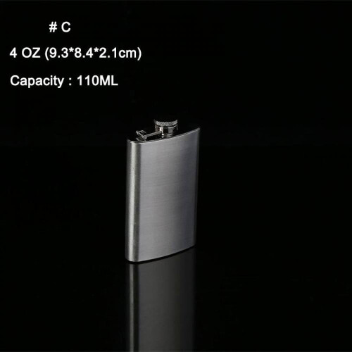 Δοχείο τσέπης από ανοξείδωτο ατσάλι Hip Flask για ποτό Liquor Whiskey Rum Scotch Vodka 1