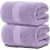 Toalhas de Banho de Algodão 650GSM 35x70 polegadas Lavanda - Pacote com 2 1