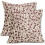 Conjunto de 2 capas de almofada florais em linho, 45x45 cm (18x18 polegadas). 1