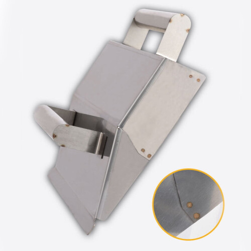 Raspador de gesso em aço inoxidável prateado 12,8 x 8,1 polegadas (1 unidade)