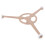 ibasenice Microwave Oven Replacement Parts Light Brown Plastic Turntable Bracket with Stable Triangle Support 8