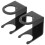 2Pcs Rectangular Bat Rack for Wall Display in Black Acrylic for Sports Room 4