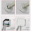 Augper Clearance Home Duct Sealing Plail Αδιάβροχο1Pack Λευκό στόκο σιλικόνης που χυτεύεται, λάσπη 6
