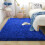 Μαλακό χαλί Shag 1,6x1,8 μ., Royal Blue, αφράτο και βελούδινο για υπνοδωμάτιο/σαλόνι/παιδικό 2