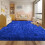 Μαλακό χαλί Shag 1,6x1,8 μ., Royal Blue, αφράτο και βελούδινο για υπνοδωμάτιο/σαλόνι/παιδικό 4
