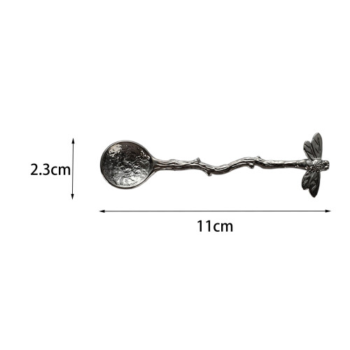Zinc Alloy Coffee Spoon with Dragonfly Design 10 Pack 1