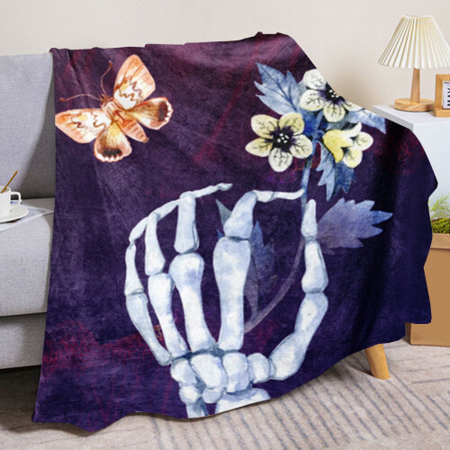 Κουβέρτα Halloween Summerween Κουβέρτα Spooky Fall Throw για Παιδιά/Εφήβους/Γυναίκες/Άνδρες 1