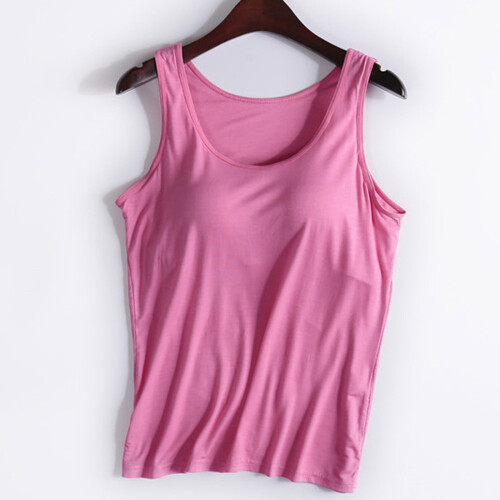 Tanktop mit integriertem BH, Sommertop für Damen, Basic-Sporttop 2