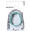 Vinter toiletpude lyserød 42x37cm 8
