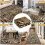 Χαλί Leopard 5x7 Πλενόμενο, μαλακό χαλί Leopard Patchwork για σαλόνι, μεγάλο χαλί, 5