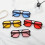 Γυαλιά ηλίου Retro70s Square Aviator για γυναίκες και άνδρες, vintage ορθογώνια γυαλιά ηλίου με 6