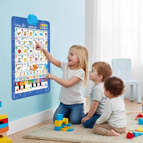 Tvåspråkig talande ABC-poster för småbarn 2