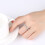 Wedding Ring Elastic Stretch Ring with Crystal Inlay 6