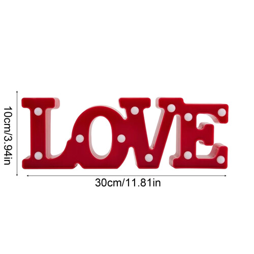 Lettre lumineuse LED LOVE - Décoration de Saint-Valentin 1