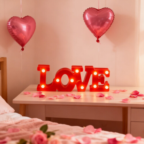 Lettre lumineuse LED LOVE - Décoration de Saint-Valentin 2