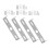 OFFIGAM 4Sets Reliable Silver Mounting Plate Bracket for Pendant and Wall Light 8