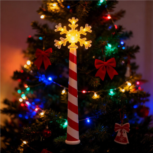 Magic Wand Christmas Light Controller, Wireless Remote Outlet for Xmas Tree Lights – Compatible with Standard String Lights 1