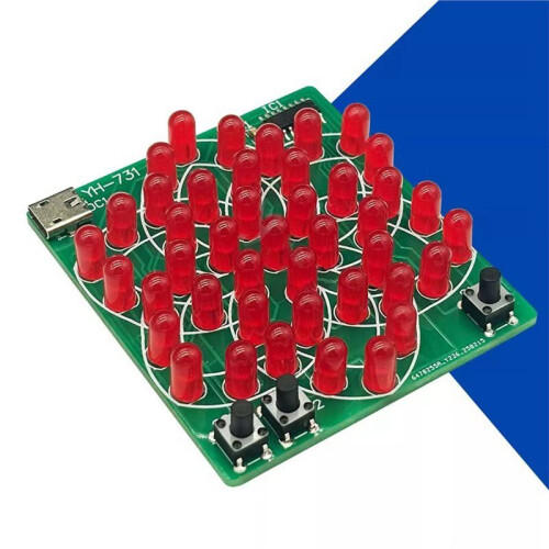 DIY Electronic Kit Electronic Windmill Flowing Water Light 43 LED 5V Fun Soldering Component Practice Kit 1