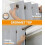 White Blackout Curtains 42x63 in, Thermal Grommet Pair 3