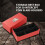 PIT66 Coin Slabs Storage Box Intercept Shield for 50 Certified Coins Holders (Red) 2