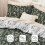Olive Green Comforter Set Floral Botanical 3-Piece 3