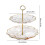 Transparent 2-Tier Plastic Dessert Stand 1 Piece 3