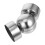 Gordijnroede hoekconnector eindkap leuningfittingen zilver 6