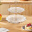Transparent 2-Tier Plastic Dessert Stand 1 Piece 5