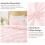 Baby Pink King Comforter Set Boho Pintuck 3-Piece 3