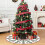 Kerstboomrok 60 cm, pluche polyester, wasbaar 2
