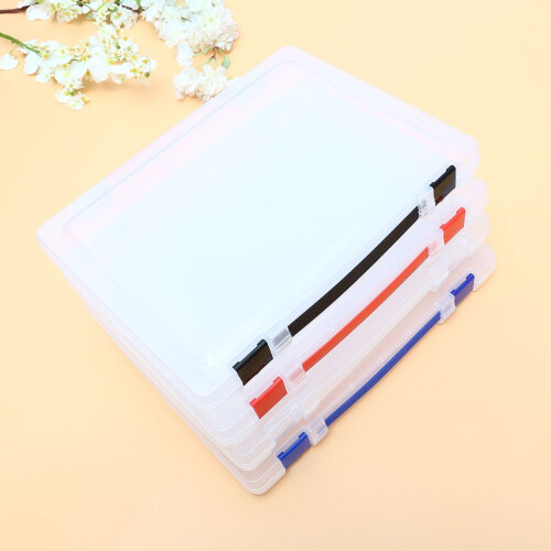 1Pcs Lightweight Plastic Storage Box for Professional Users 36 x 27 x 4.5 in 1