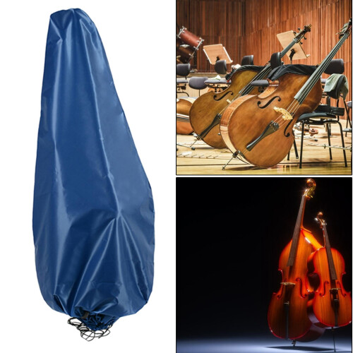 Cloth cello dust cover cello bag protective bag drawstring design dust Satin Fabric 2