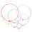 7Pcs Embroidery Hoops Set Plastic Sewing Accessories Assorted Color for Needlework 6