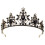 Black Rhinestone Tiara Crown Headband 4