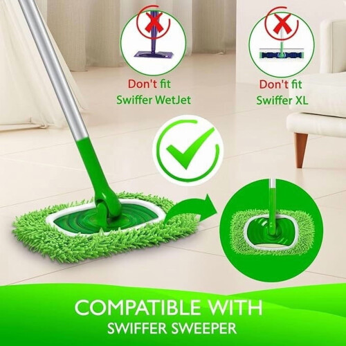 Microfiber Mop Pads 10" x 4.5" Reusable Washable Dry Wet 2