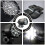 30W Motorcycle LED Working Lamp Modified Light Motorcycle Driving Light (Black) 2