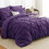 Purple Full Size Comforter Set 7-Piece Pinch Pleat 4