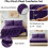 Purple Full Size Comforter Set 7-Piece Pinch Pleat 5