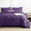 Purple Full Size Comforter Set 7-Piece Pinch Pleat 7