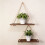 Ξύλινο Ράφι Κρεμαστό Τοίχου – Brown Farmhouse Floating Rack 4