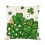 Kussenhoes met klavertje vier, groen, polyester, 45,7 cm 2